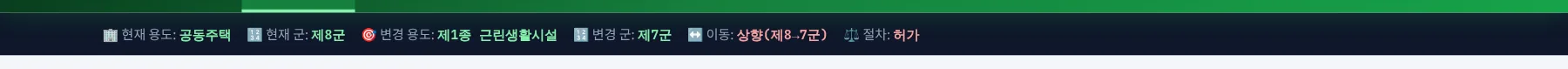 요약 스트립 — 판정 뒤